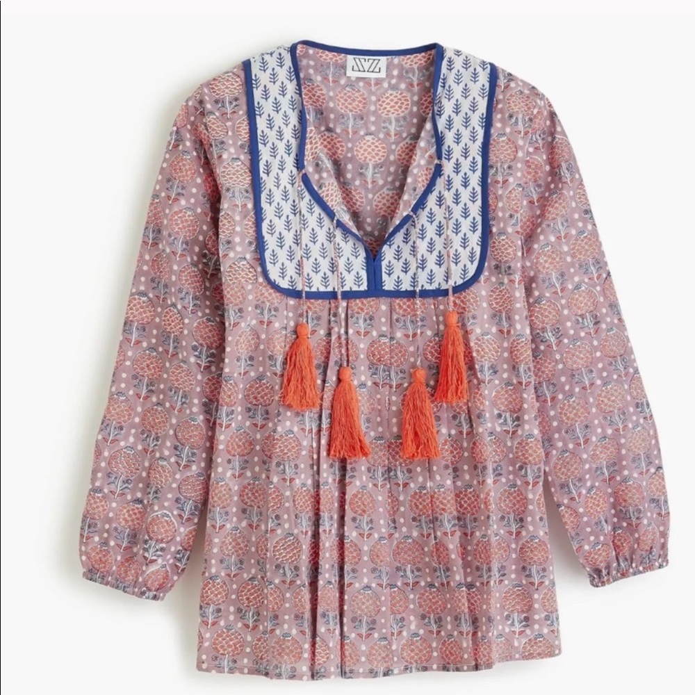 New SZ Blockprints™ for J.Crew Kitty Top Size L